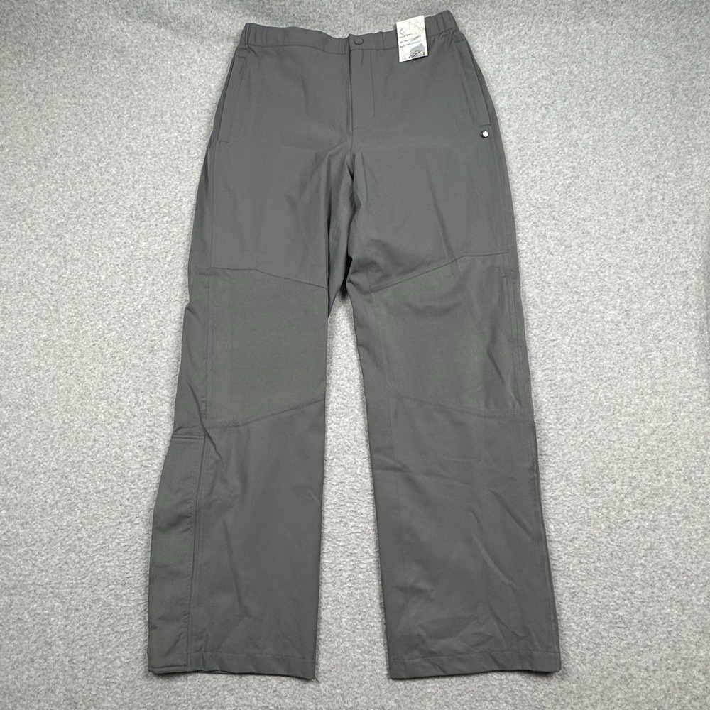 Arnold Palmer Rain Pants Men Medium  Elastic Waist Zip Leg Golf Outdoor Sporty‎